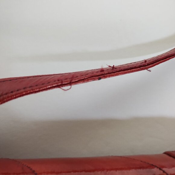 Vintage Genuine Eel Skin Crossbody Clutch Purse with Removable Strap - Picture 12 of 16